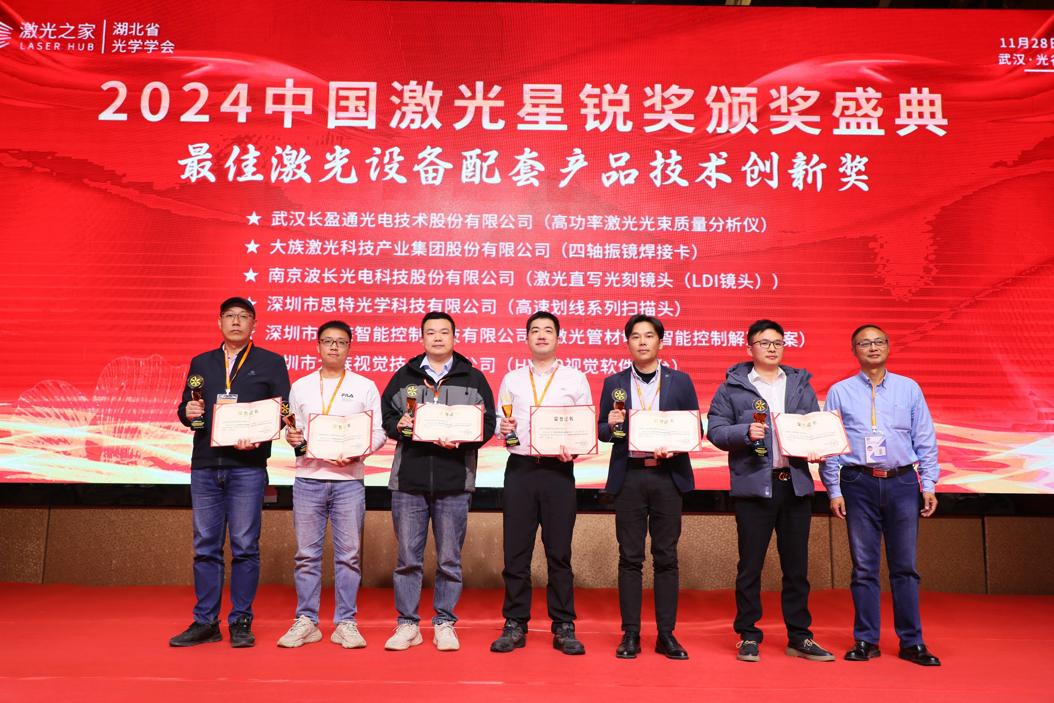 太阳成集团tyc122ccvip高功率激光光束质量分析仪荣获2024中国激光星锐奖“最佳激光设备配套产品技术创新奖”